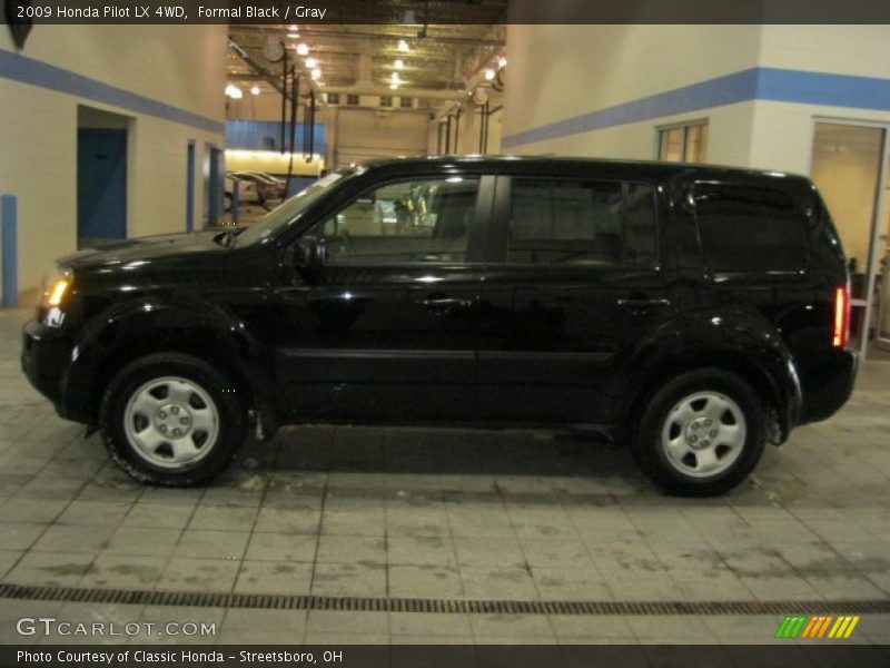 Formal Black / Gray 2009 Honda Pilot LX 4WD
