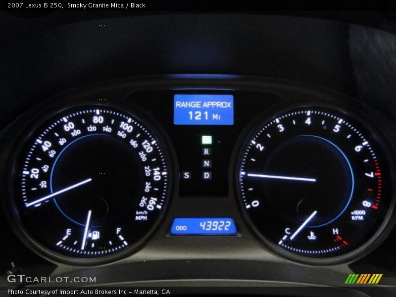 Smoky Granite Mica / Black 2007 Lexus IS 250