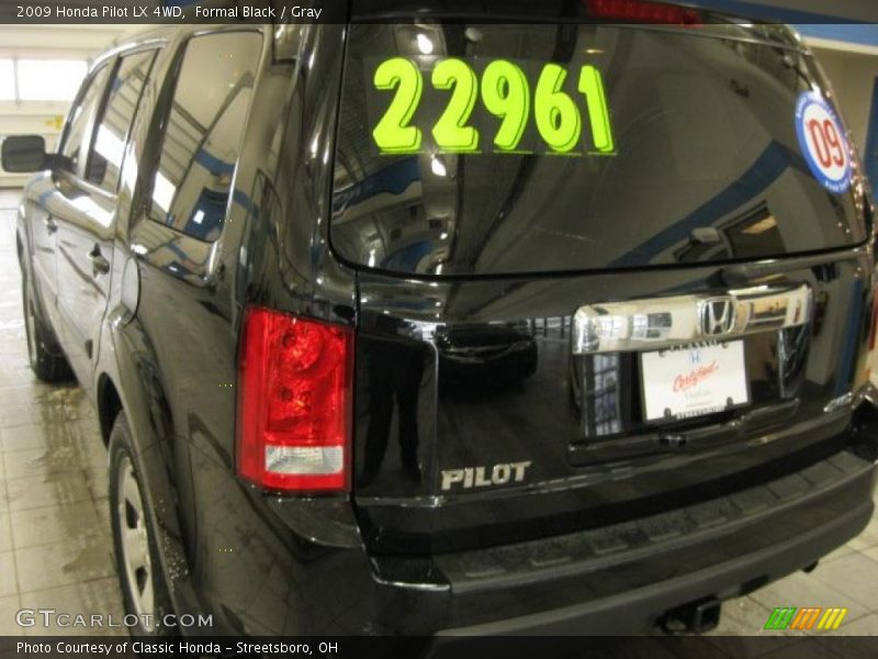 Formal Black / Gray 2009 Honda Pilot LX 4WD