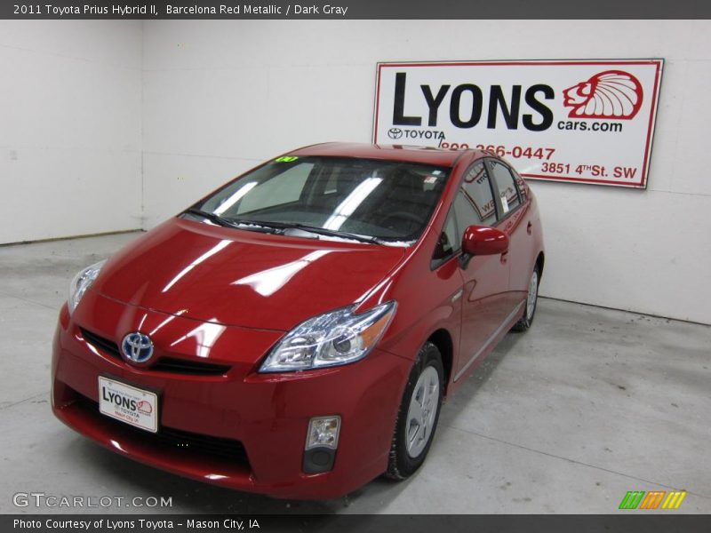 Barcelona Red Metallic / Dark Gray 2011 Toyota Prius Hybrid II