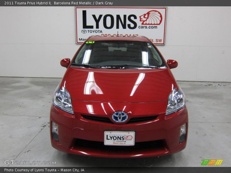 Barcelona Red Metallic / Dark Gray 2011 Toyota Prius Hybrid II