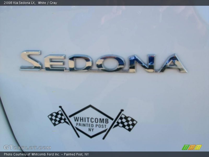 White / Gray 2008 Kia Sedona LX