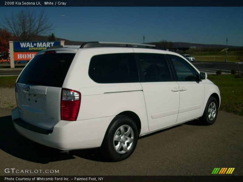 White / Gray 2008 Kia Sedona LX