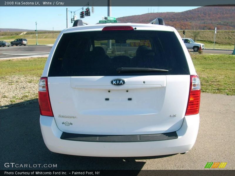 White / Gray 2008 Kia Sedona LX