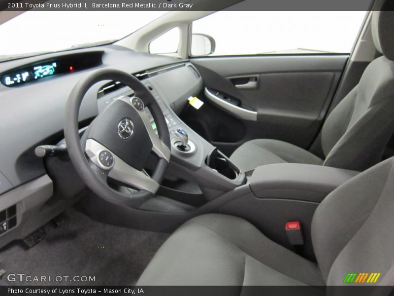 Barcelona Red Metallic / Dark Gray 2011 Toyota Prius Hybrid II
