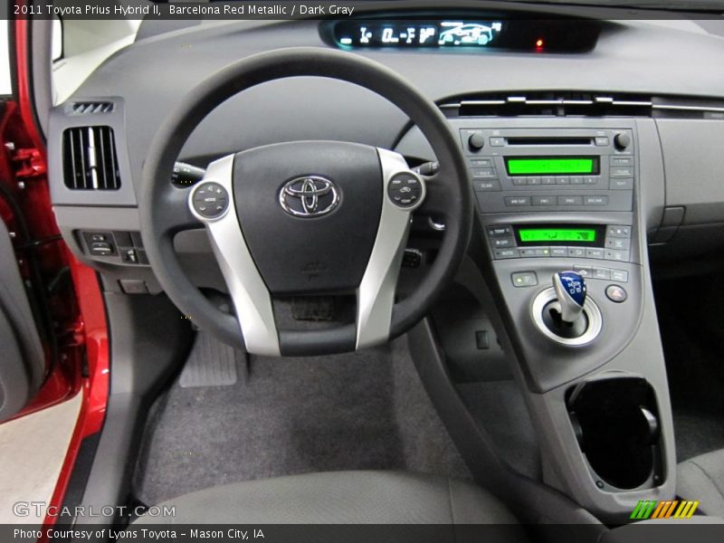 Barcelona Red Metallic / Dark Gray 2011 Toyota Prius Hybrid II
