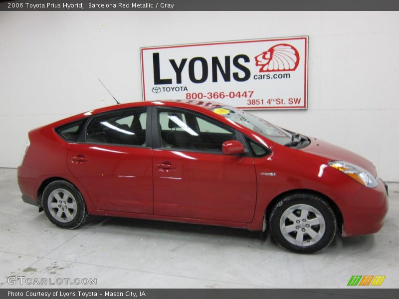Barcelona Red Metallic / Gray 2006 Toyota Prius Hybrid