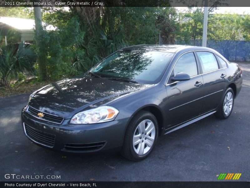 Cyber Gray Metallic / Gray 2011 Chevrolet Impala LS