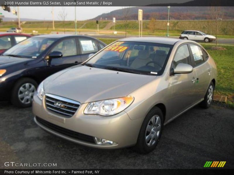 Laguna Sand Metallic / Beige 2008 Hyundai Elantra GLS Sedan