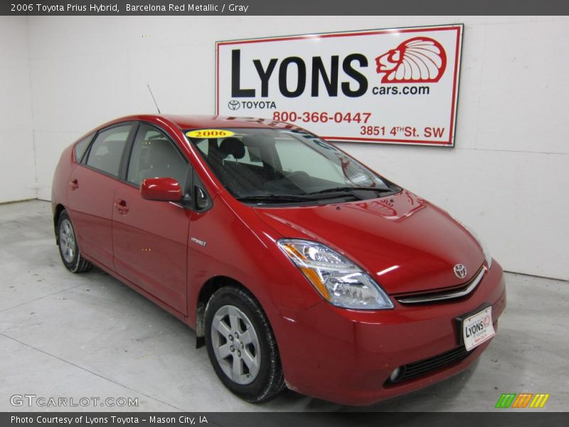 Barcelona Red Metallic / Gray 2006 Toyota Prius Hybrid