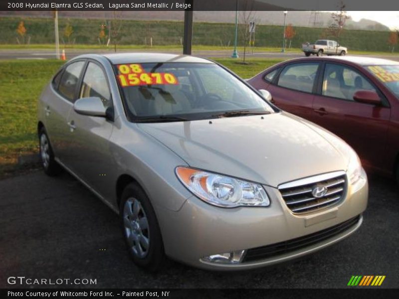 Laguna Sand Metallic / Beige 2008 Hyundai Elantra GLS Sedan