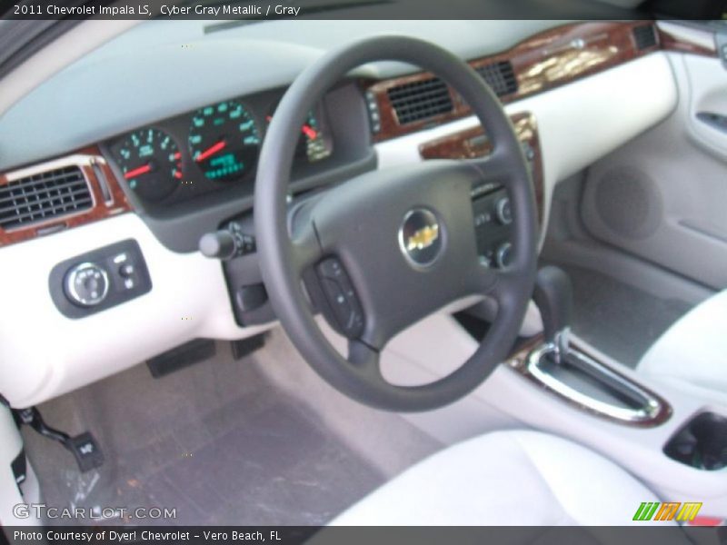 Cyber Gray Metallic / Gray 2011 Chevrolet Impala LS
