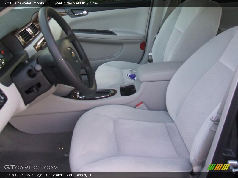 Cyber Gray Metallic / Gray 2011 Chevrolet Impala LS
