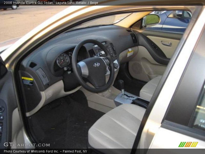 Laguna Sand Metallic / Beige 2008 Hyundai Elantra GLS Sedan