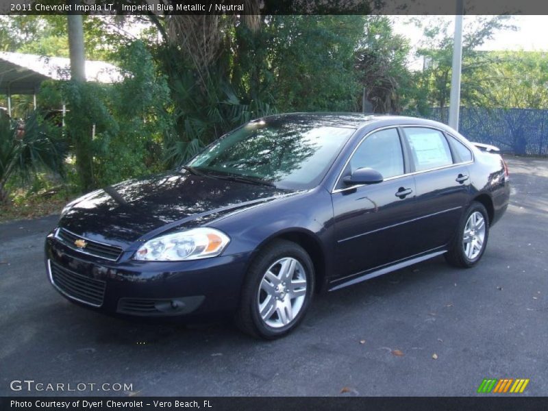 Imperial Blue Metallic / Neutral 2011 Chevrolet Impala LT