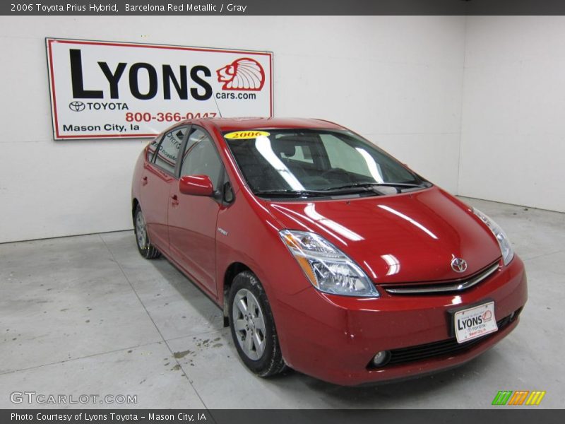 Barcelona Red Metallic / Gray 2006 Toyota Prius Hybrid