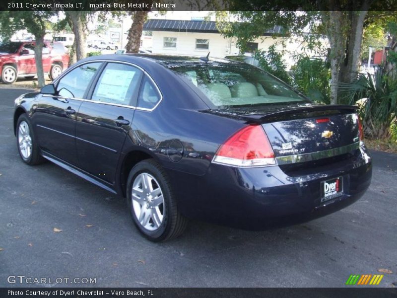 Imperial Blue Metallic / Neutral 2011 Chevrolet Impala LT