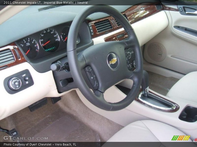 Imperial Blue Metallic / Neutral 2011 Chevrolet Impala LT