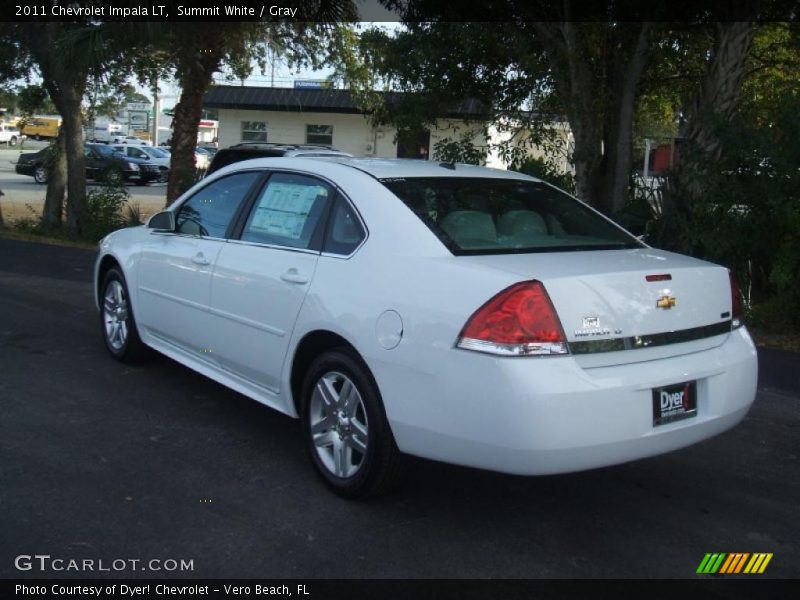 Summit White / Gray 2011 Chevrolet Impala LT
