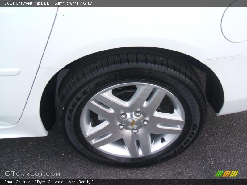 Summit White / Gray 2011 Chevrolet Impala LT