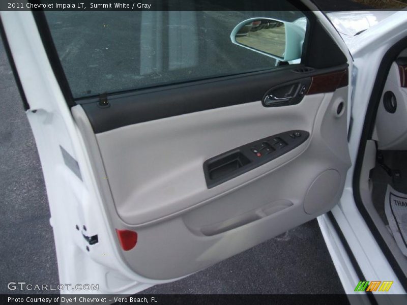 Summit White / Gray 2011 Chevrolet Impala LT