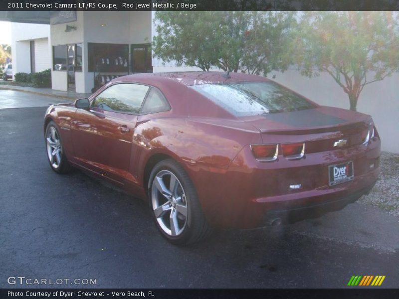 Red Jewel Metallic / Beige 2011 Chevrolet Camaro LT/RS Coupe