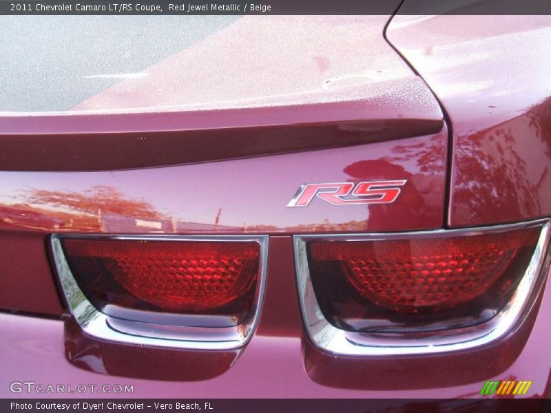Red Jewel Metallic / Beige 2011 Chevrolet Camaro LT/RS Coupe