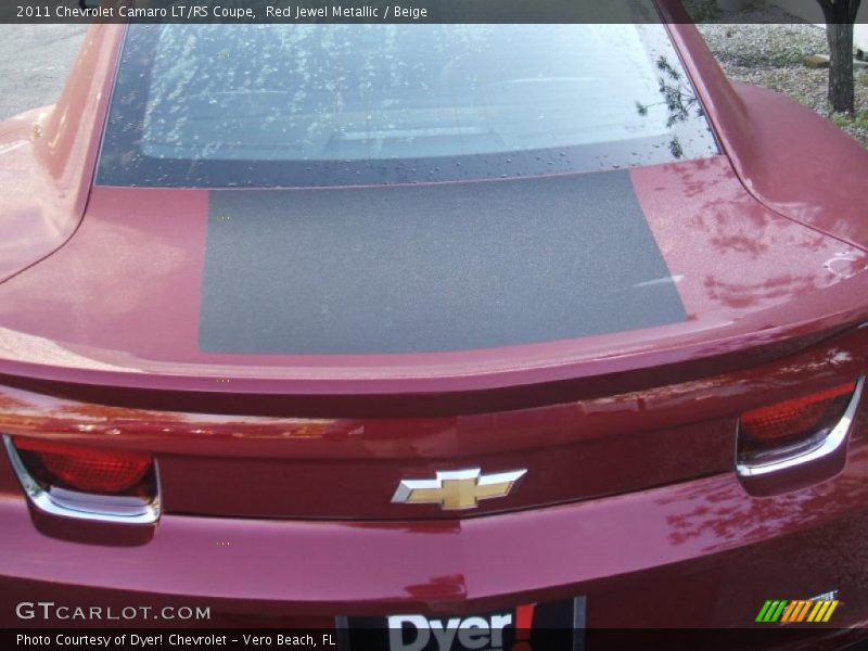 Red Jewel Metallic / Beige 2011 Chevrolet Camaro LT/RS Coupe
