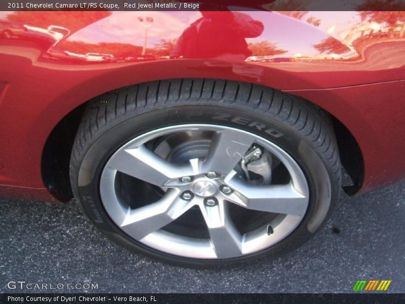 Red Jewel Metallic / Beige 2011 Chevrolet Camaro LT/RS Coupe