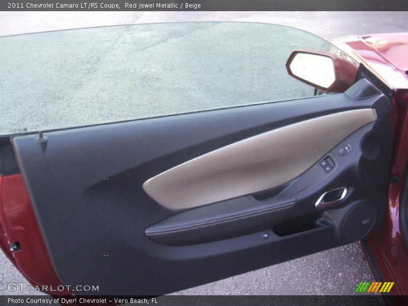 Red Jewel Metallic / Beige 2011 Chevrolet Camaro LT/RS Coupe
