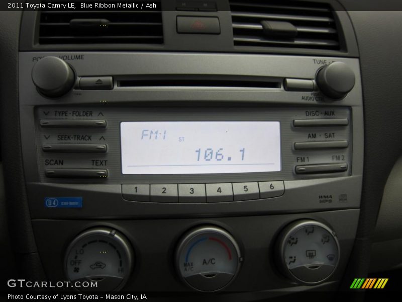 Blue Ribbon Metallic / Ash 2011 Toyota Camry LE