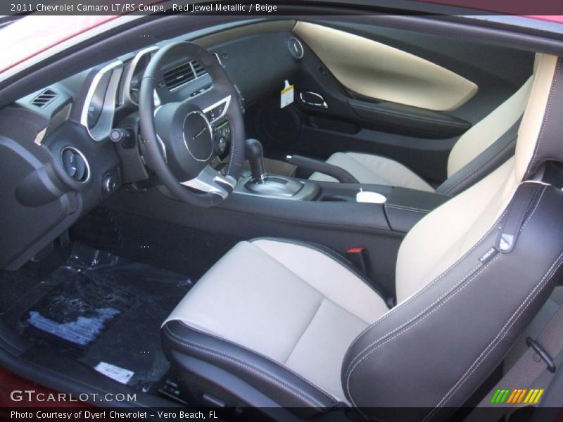 Red Jewel Metallic / Beige 2011 Chevrolet Camaro LT/RS Coupe