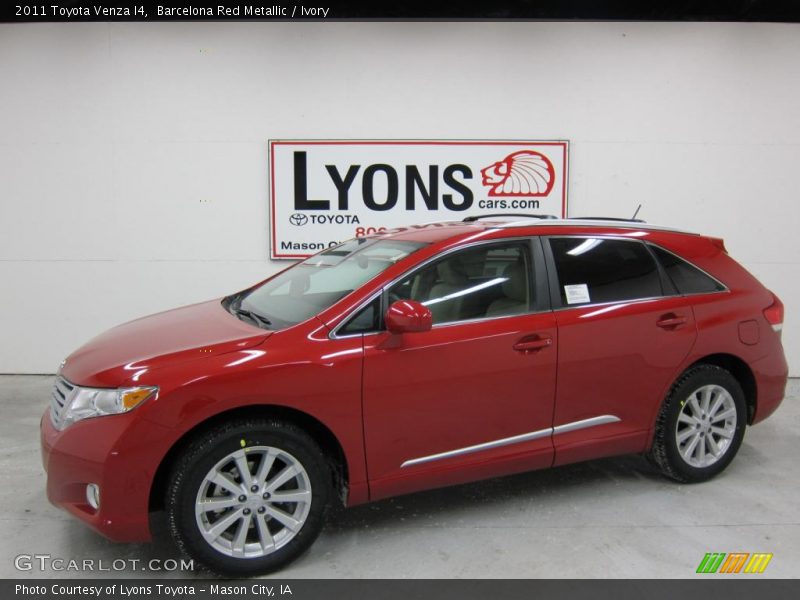 Barcelona Red Metallic / Ivory 2011 Toyota Venza I4