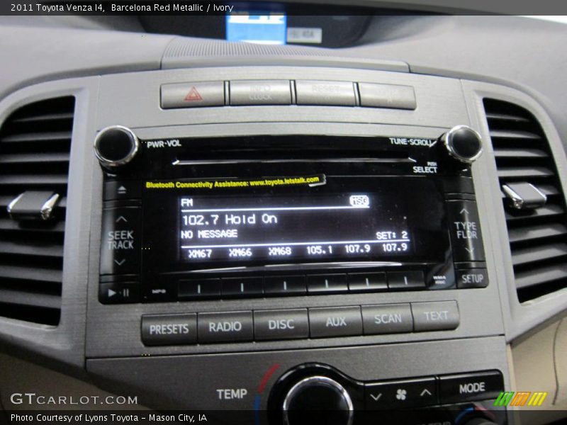 Barcelona Red Metallic / Ivory 2011 Toyota Venza I4