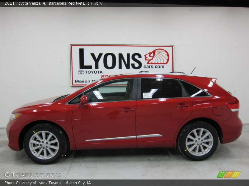 Barcelona Red Metallic / Ivory 2011 Toyota Venza I4