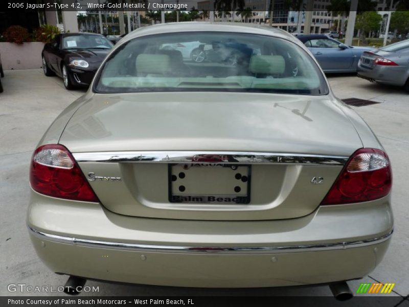 Winter Gold Metallic / Champagne 2006 Jaguar S-Type 4.2