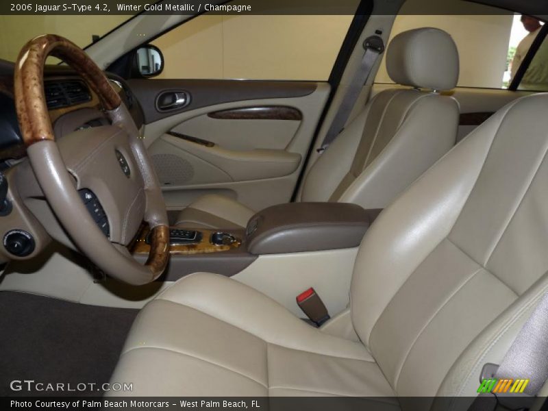 Winter Gold Metallic / Champagne 2006 Jaguar S-Type 4.2