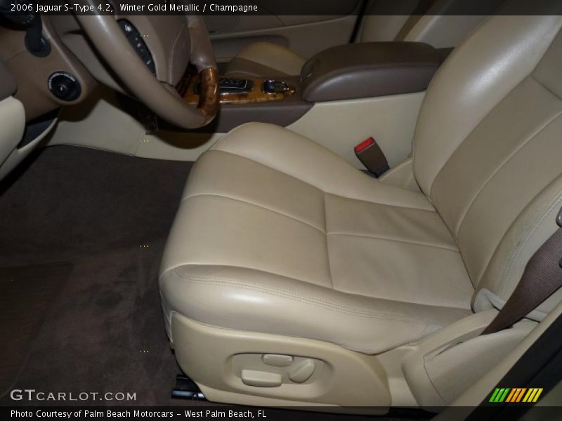 Winter Gold Metallic / Champagne 2006 Jaguar S-Type 4.2
