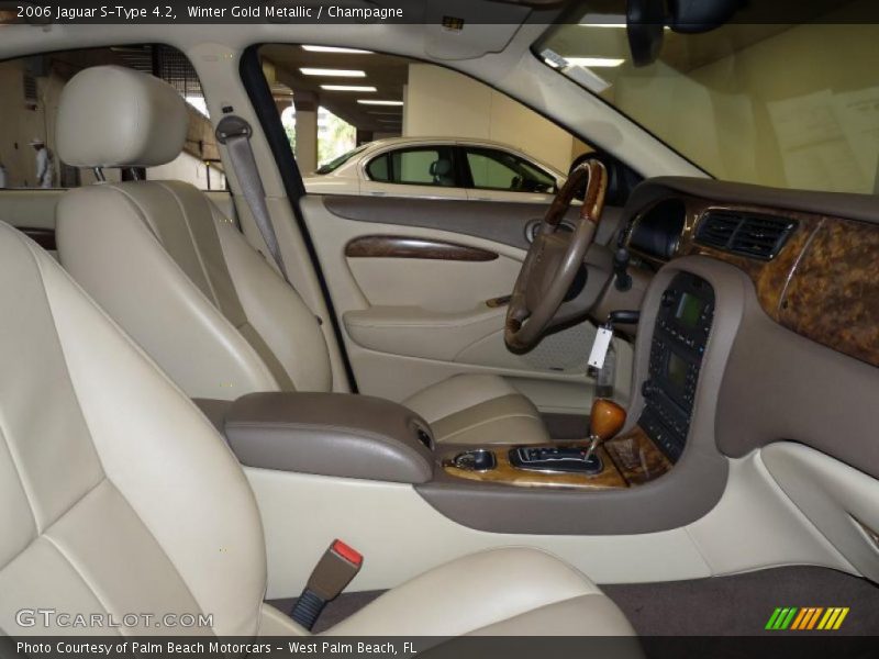 Winter Gold Metallic / Champagne 2006 Jaguar S-Type 4.2