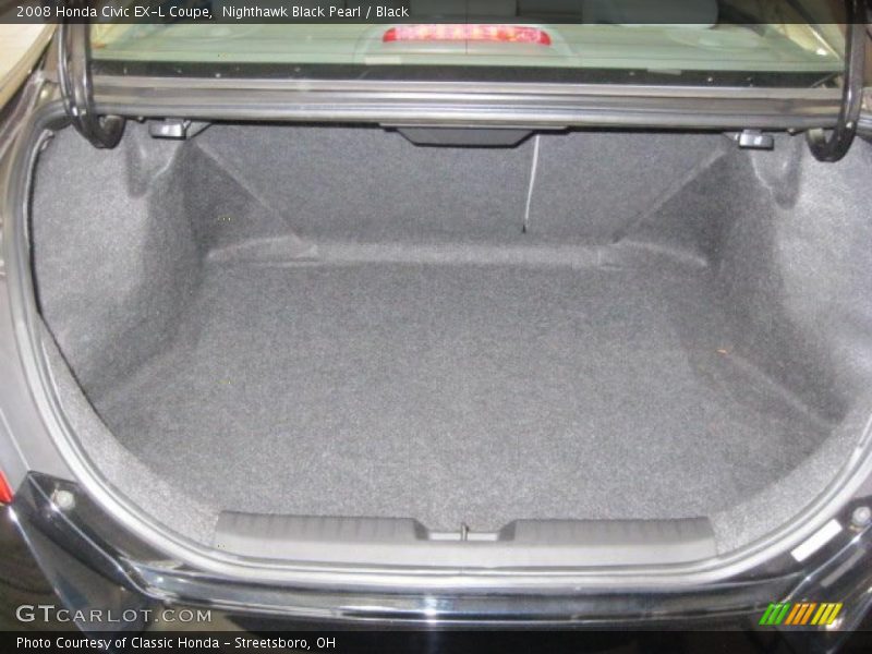 Nighthawk Black Pearl / Black 2008 Honda Civic EX-L Coupe