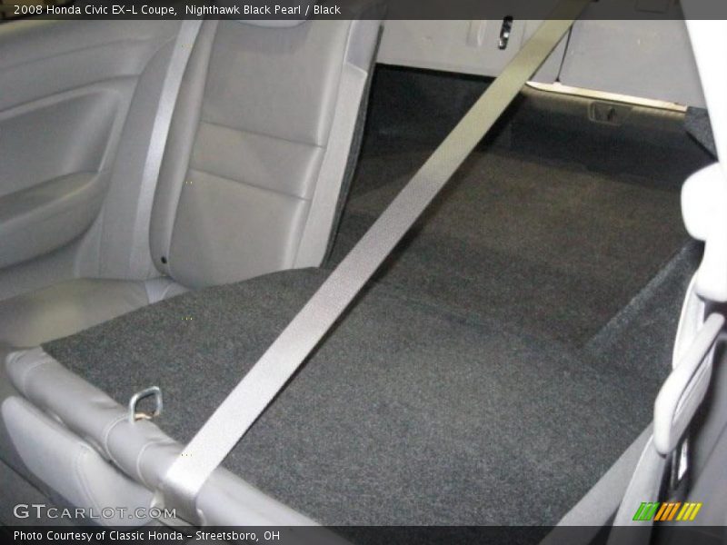 Nighthawk Black Pearl / Black 2008 Honda Civic EX-L Coupe