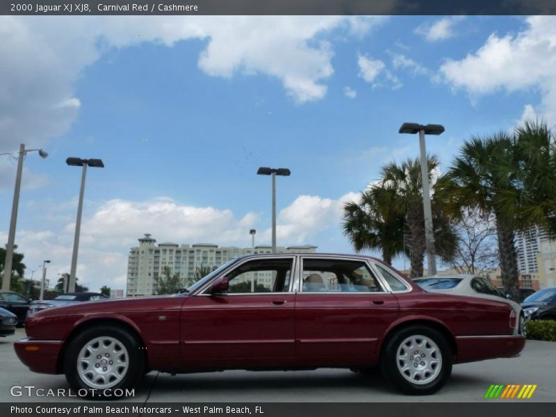 Carnival Red / Cashmere 2000 Jaguar XJ XJ8