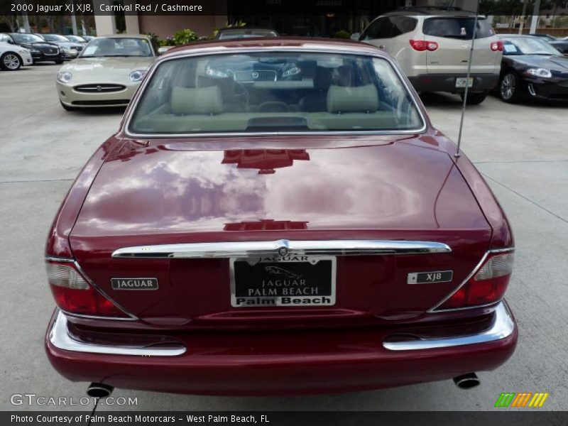 Carnival Red / Cashmere 2000 Jaguar XJ XJ8