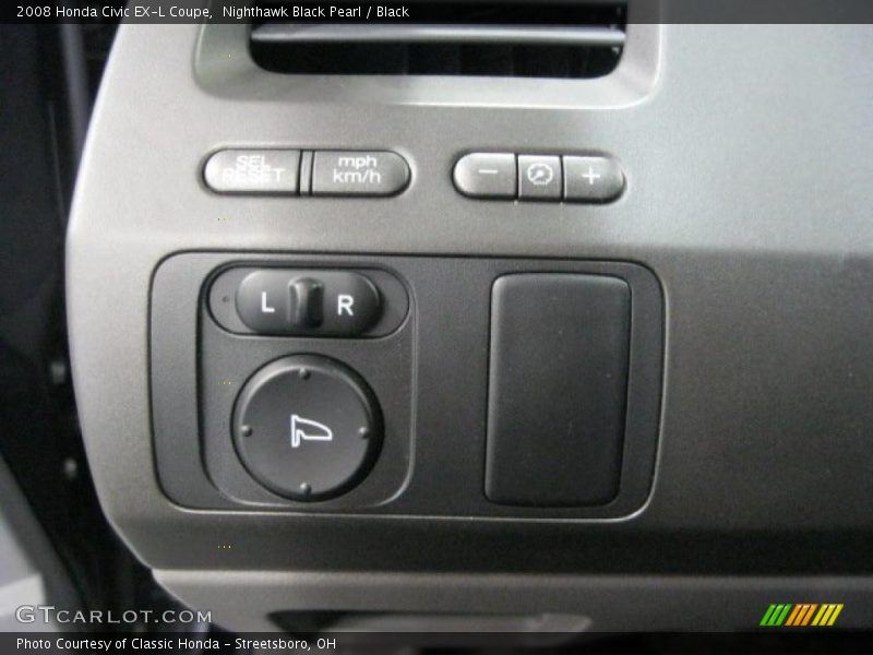 Nighthawk Black Pearl / Black 2008 Honda Civic EX-L Coupe