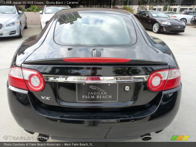 Ebony Black / Caramel 2008 Jaguar XK XK8 Coupe