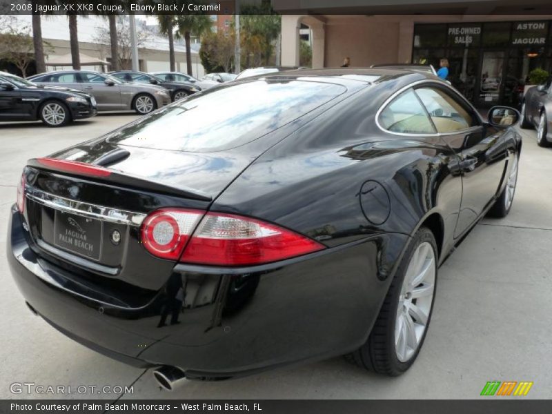 Ebony Black / Caramel 2008 Jaguar XK XK8 Coupe