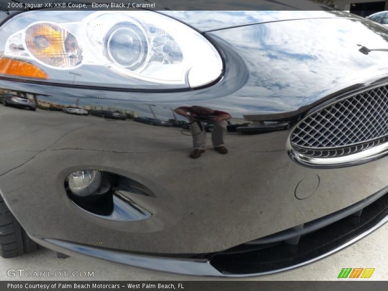 Ebony Black / Caramel 2008 Jaguar XK XK8 Coupe