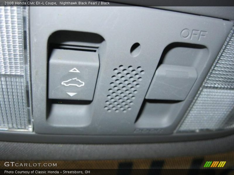 Nighthawk Black Pearl / Black 2008 Honda Civic EX-L Coupe