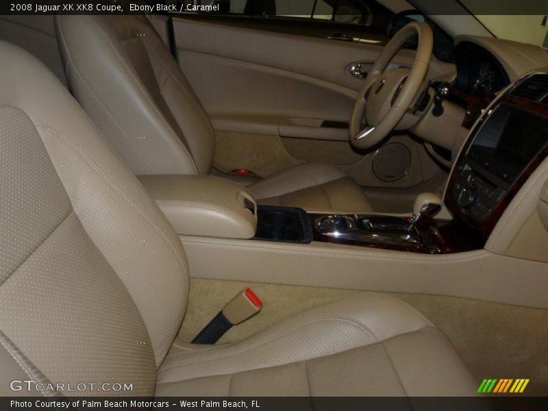 Ebony Black / Caramel 2008 Jaguar XK XK8 Coupe
