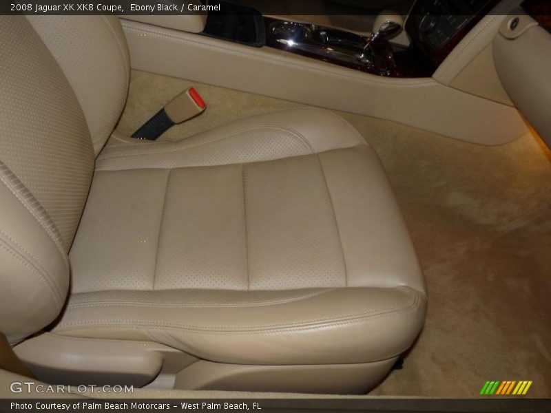 Ebony Black / Caramel 2008 Jaguar XK XK8 Coupe